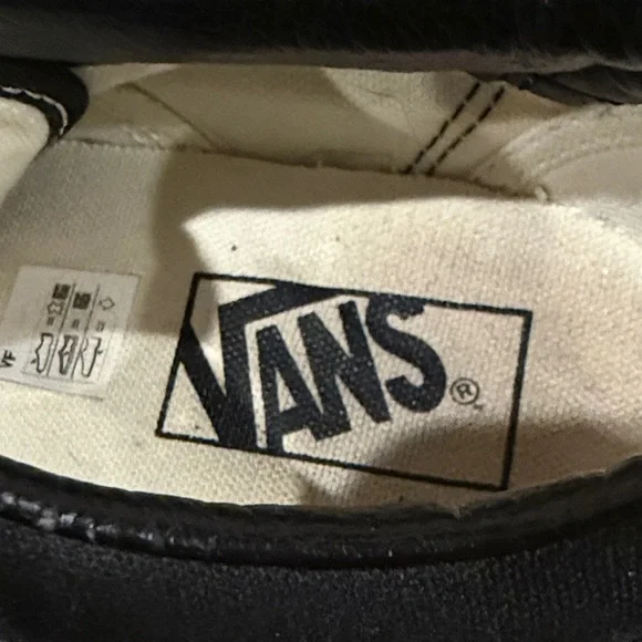 Vans Black and White Platform Sneakers - Picture 2 of 9